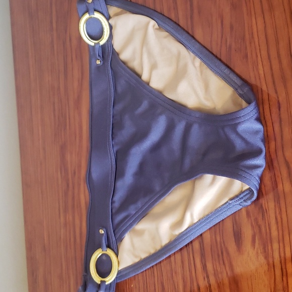 Victoria’s Secret Booster Gold Metal Ring Purple Bottom Bikini Size M - Picture 13 of 13
